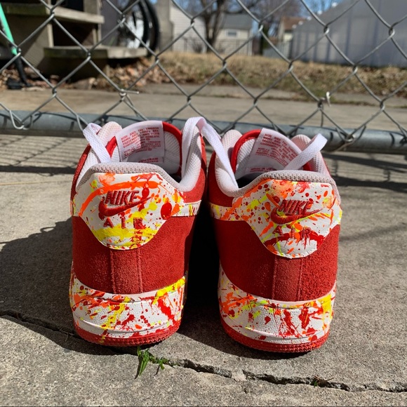 SOLD Nike Air Force One Red Suede - Picture 9 of 11